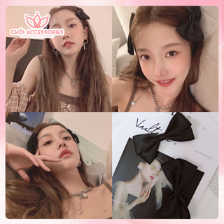Kẹp tóc nơ lụa Chồi accessories, kẹp tóc nữ tính xinh xắn cài tóc đáng yêu - Y235