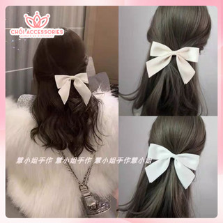 Kẹp tóc nơ lụa Chồi accessories, kẹp tóc nữ tính xinh xắn cài tóc đáng yêu - Y235