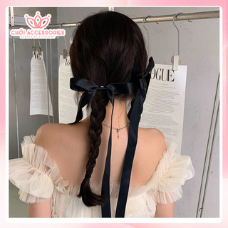 Set 2 kẹp nơ rủ dài Chồi accessories, nơ nữ tính đáng yêu cho các nàng - Y244