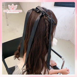 Set 2 kẹp nơ rủ dài Chồi accessories, nơ nữ tính đáng yêu cho các nàng - Y244