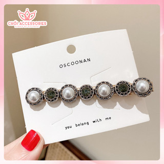 Kẹp tóc chuỗi hạt trai nhân tạo nhiều mẫu Chồi accessories, cài tóc chuỗi dài thanh lịch - K445