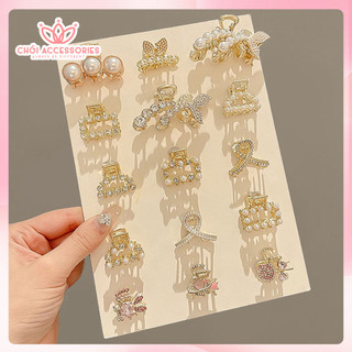 Kẹp tóc nữ cao cấp Chồi accessories, kẹp tóc đính đá sáng lấp lánh - K121