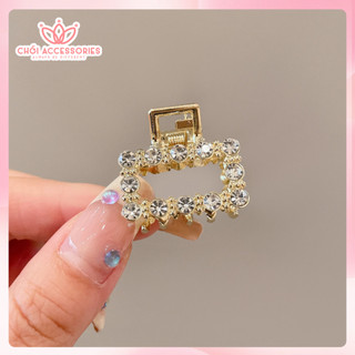 Kẹp tóc nữ cao cấp Chồi accessories, kẹp tóc đính đá sáng lấp lánh - K121