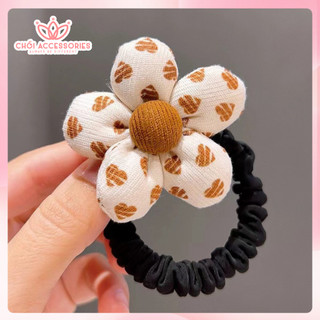 Dây Buộc Tóc Bông Hoa Lớn Nhiều Màu Cho Bạn Nữ Chồi accessories K153