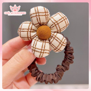 Dây Buộc Tóc Bông Hoa Lớn Nhiều Màu Cho Bạn Nữ Chồi accessories K153