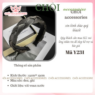 Bờm tóc tết ánh nhũ sang chảnh, mấn tết cài tóc sang chảnh đáng yêu - Y231