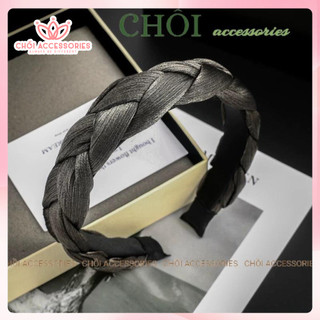 Bờm tóc tết ánh nhũ sang chảnh, mấn tết cài tóc sang chảnh đáng yêu - Y231