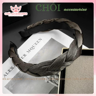 Bờm tóc tết ánh nhũ sang chảnh, mấn tết cài tóc sang chảnh đáng yêu - Y231