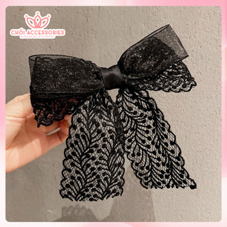 Cặp tóc kẹp tóc nơ ren nhiều tầng nhiều màu thời trang thanh lịch Chồi accessories Y193