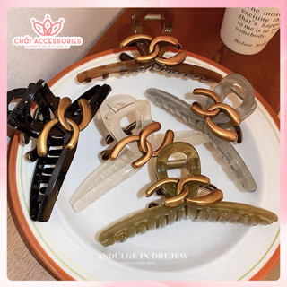 Cặp tóc nữ 13cm Chồi accessories, kẹp tóc Chồi màu giả đá trong suốt nhiều màu sang chảnh - K114