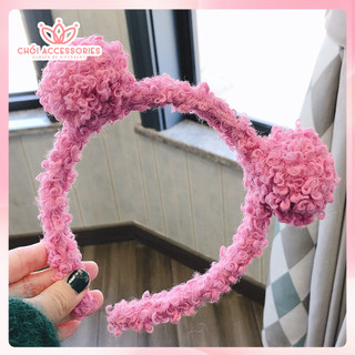 Bờm Tóc Tai Gấu Xù Nhiều Màu Chồi accessories Phong Cách Dễ Thương Cho Bạn Nữ