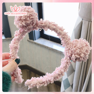 Bờm Tóc Tai Gấu Xù Nhiều Màu Chồi accessories Phong Cách Dễ Thương Cho Bạn Nữ