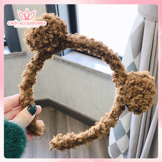 Bờm Tóc Tai Gấu Xù Nhiều Màu Chồi accessories Phong Cách Dễ Thương Cho Bạn Nữ