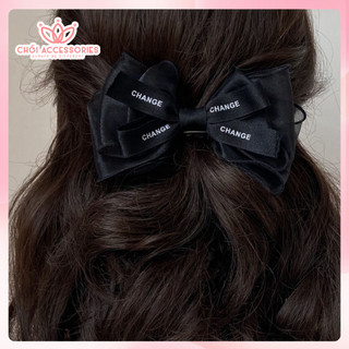 Kẹp tóc nơ voan kẹp tóc nơ tiểu thư hàn quốc Chồi accessories - Y163