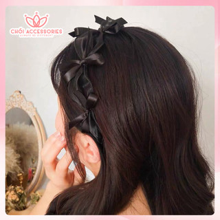 Bờm tóc voan bèo Chồi accessories, bờm tóc nơ tiểu thư sang sảng cá tính Y259