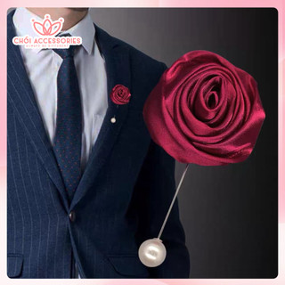 Hoa Cài Áo Phong Cách Sang Trọng Chồi accessories CA72