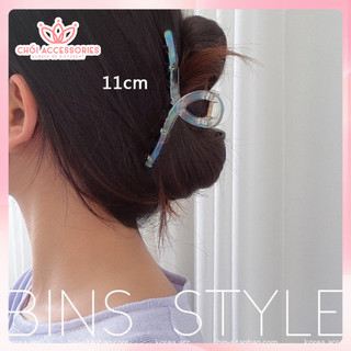 Cặp tóc nhựa trong suốt ánh cầu vồng Chồi accessories phong cách Hàn Quốc xinh xắn, cá tính K064