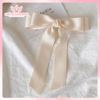 Cặp tóc nơ dáng dài rủ nhiều lớp nữ tính tiểu thư nhiều màu Chồi accessories - Y082
