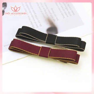 Kẹp tóc nữ nơ Chồi accessories, kẹp tóc thô viền đơn giản thời trang phong cách hiện đại - Y149