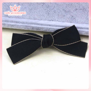 Kẹp tóc nữ nơ Chồi accessories, kẹp tóc thô viền đơn giản thời trang phong cách hiện đại - Y149