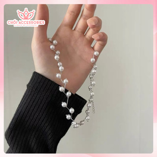 Vòng Cổ Đính Hạt Trai Chồi accessories Phong Cách Tiểu Thứ Dành Cho Bạn Nữ B01