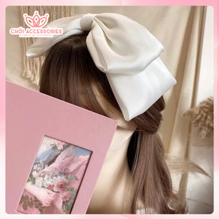 Cặp tóc nơ siêu to Chồi accessories, cặp tóc nơ rủ size lớn tiểu thư thanh lịch sang chảnh - Y228