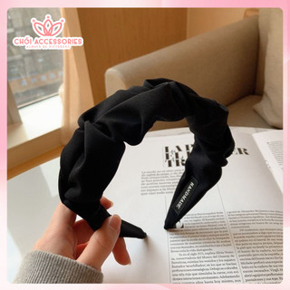 Bờm nhún vải thô, bờm vải nhún xếp nhiều màu sang chảnh Chồi accessories Y283