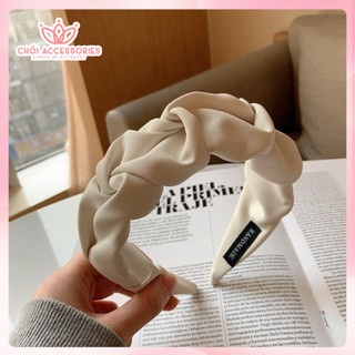 Bờm nhún vải thô, bờm vải nhún xếp nhiều màu sang chảnh Chồi accessories Y283