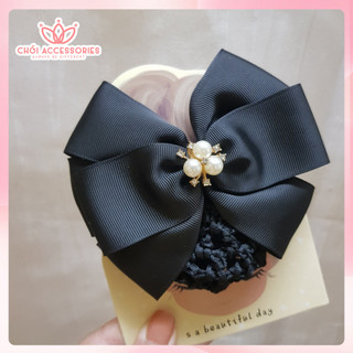 Cặp tóc kèm chụp luới dày dành cho nhân viên ngân hàng công sở Chồi accessories Y301