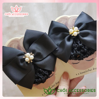 Cặp tóc kèm chụp luới dày dành cho nhân viên ngân hàng công sở Chồi accessories Y301