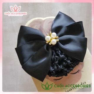 Cặp tóc kèm chụp luới dày dành cho nhân viên ngân hàng công sở Chồi accessories Y301