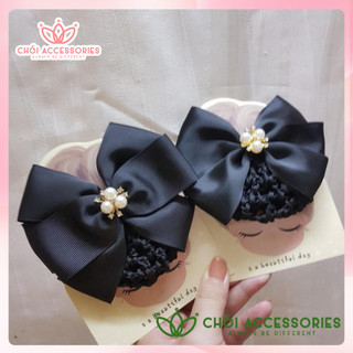 Cặp tóc kèm chụp luới dày dành cho nhân viên ngân hàng công sở Chồi accessories Y301