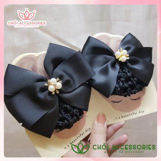 Cặp tóc kèm chụp luới dày dành cho nhân viên ngân hàng công sở Chồi accessories Y301