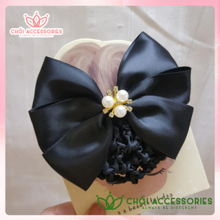 Cặp tóc kèm chụp luới dày dành cho nhân viên ngân hàng công sở Chồi accessories Y301