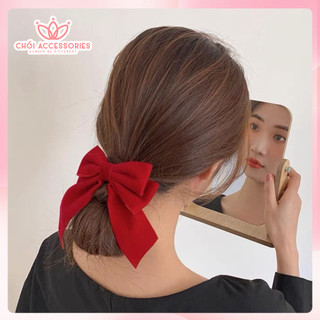 Kẹp tóc bé gái, kẹp nơ nhung nhiều mẫu xinh xắn đáng yêu Chồi accessories - Y199