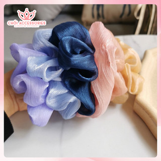 Buộc tóc sợi tơ ánh nhũ Chồi accessories, buộc tóc scrunchies Chồi cho bé và bạn gái đáng yêu Y030