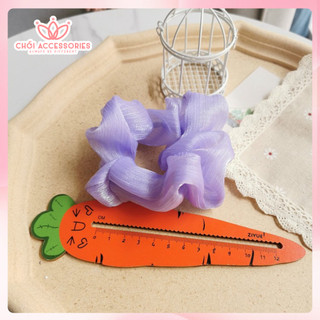 Buộc tóc sợi tơ ánh nhũ Chồi accessories, buộc tóc scrunchies Chồi cho bé và bạn gái đáng yêu Y030