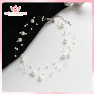 Vòng cổ hạt trại, choker trai nhiều tầng tiểu thư sang chảnh Chồi accessories B137