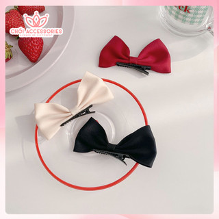 Kẹp tóc nơ ruy băng nữ Chồi accessories, kẹp tóc nữ kẹp tóc bé gái dễ thương - Y140