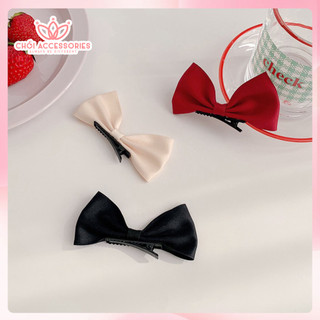 Kẹp tóc nơ ruy băng nữ Chồi accessories, kẹp tóc nữ kẹp tóc bé gái dễ thương - Y140