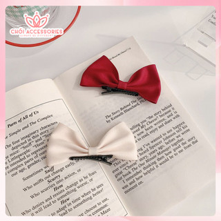 Kẹp tóc nơ ruy băng nữ Chồi accessories, kẹp tóc nữ kẹp tóc bé gái dễ thương - Y140