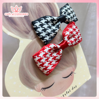 Kẹp Tóc Nơ Caro Nhỏ Chồi accessories Phong Cách Xinh Xắn Đáng Yêu Cho Bé Gái Y076