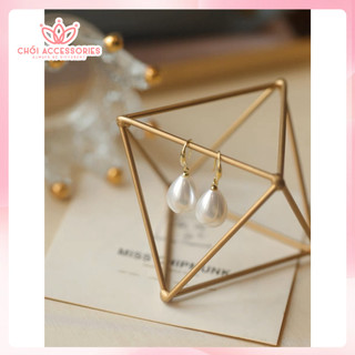 Khuyên Tai Đính Hạt Trai Cao Cấp Chồi accessories Phong Cách Sang Chảnh Cho Bạn Nữ F170-10