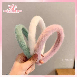 Bờm tóc nữ tính Chồi accessories, bờm tóc lông ngắn cho bạn gái sang chảnh - K432
