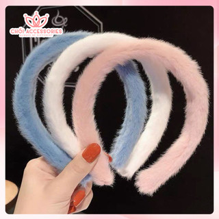 Bờm tóc nữ tính Chồi accessories, bờm tóc lông ngắn cho bạn gái sang chảnh - K432