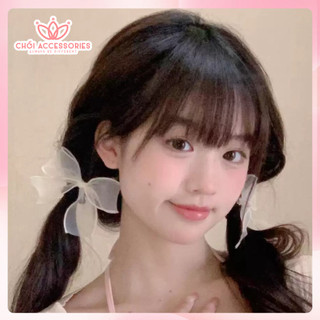Set 3 kẹp nơ voan tiểu thư lolita điệu đà Chồi accessories cho các nàng Y306
