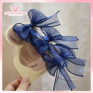 Set 3 kẹp nơ voan tiểu thư lolita điệu đà Chồi accessories cho các nàng Y306
