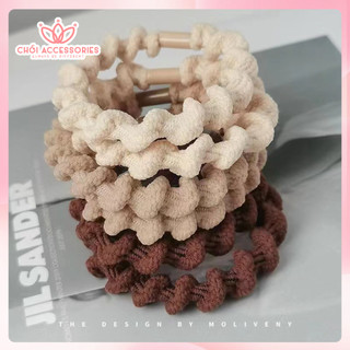 Buộc tóc bạn gái, buộc tóc chun xoắn co giãn thời trang Chồi accessories