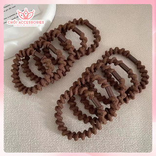 Buộc tóc bạn gái, buộc tóc chun xoắn co giãn thời trang Chồi accessories