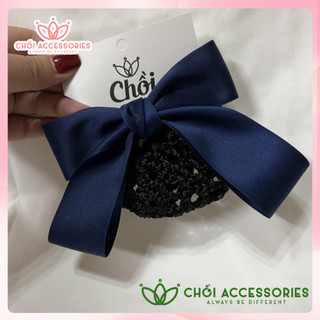 Cặp tóc nơ, cặp búi công sở tiếp viên nhân viên gọn gàng thanh lịch Chồi accessories Y094
